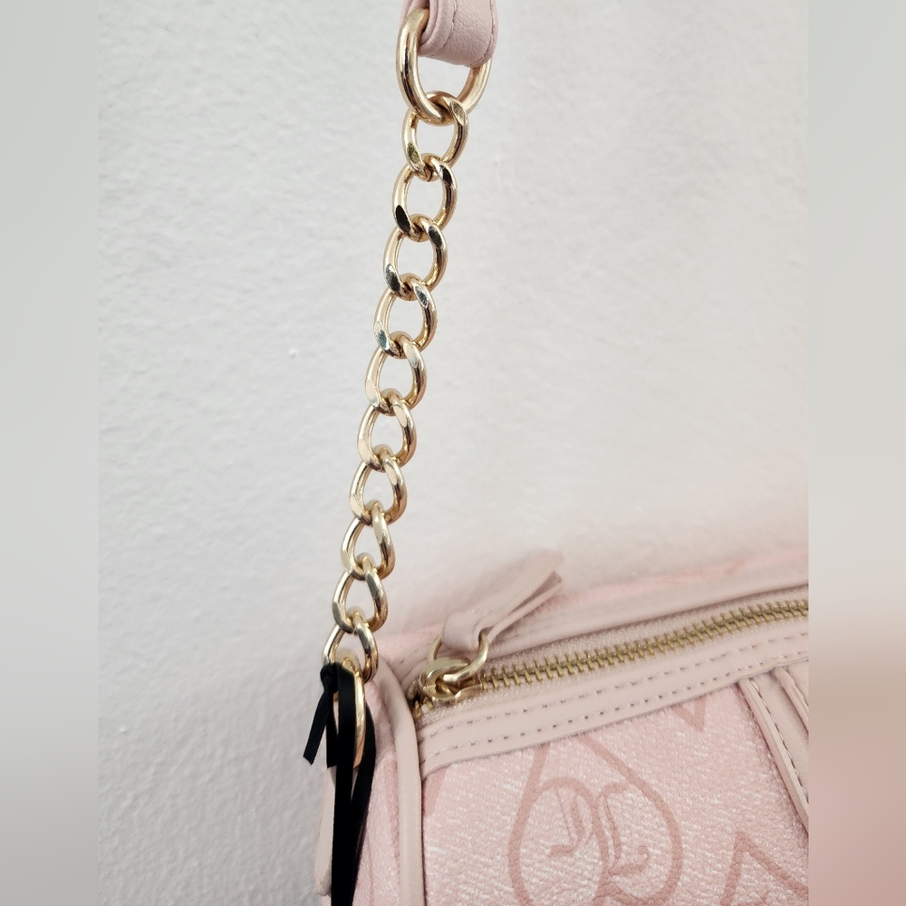 Juicy Couture Pink Clay Heart Accent Crossbody Shoulder Bag - Picture 5 of 15